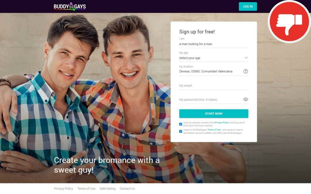 Reseña BuddyGays.com Estafa