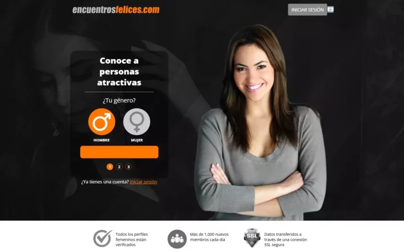 Reseña EncuentrosFelices.com pagina de inicio