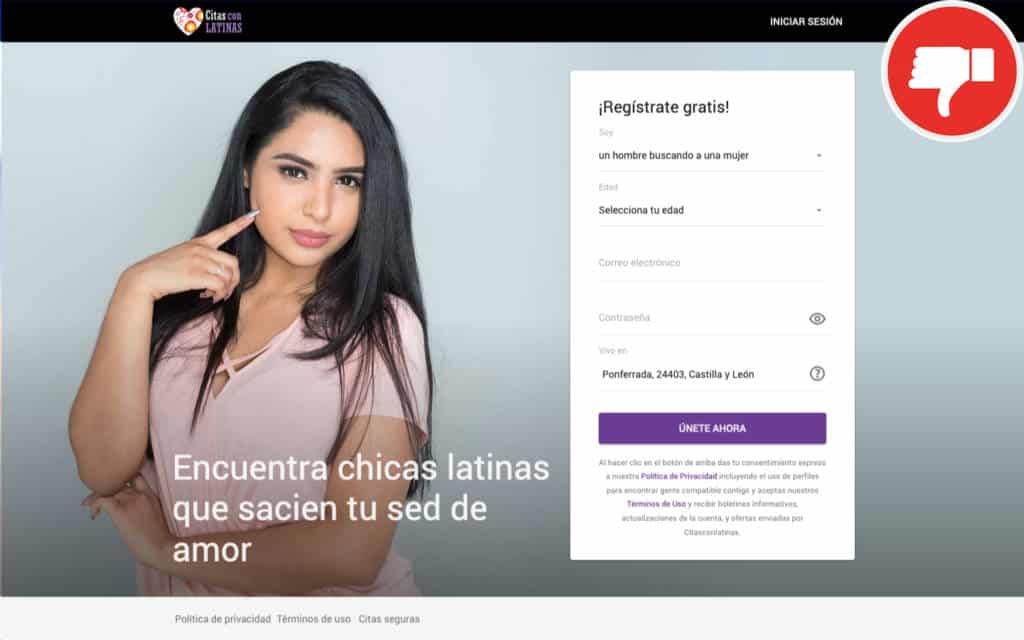 Reseña CitasConLatinas.com Estafa