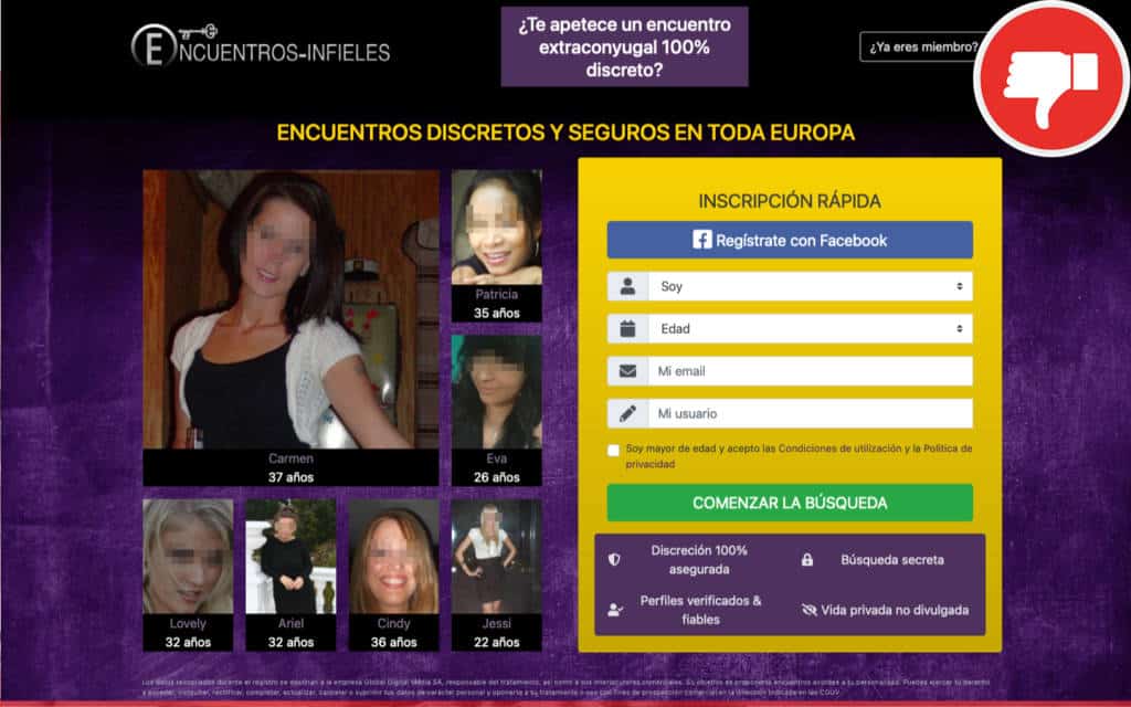 Reseña Encuentros-Infieles.com Estafa