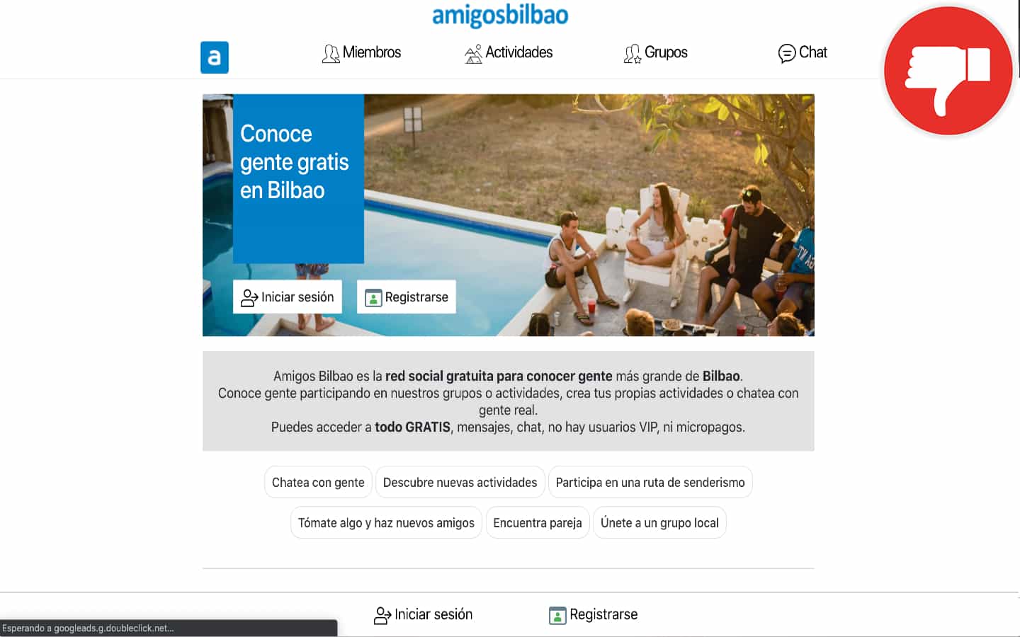 Reseña AmigosBilbao.com Estafa