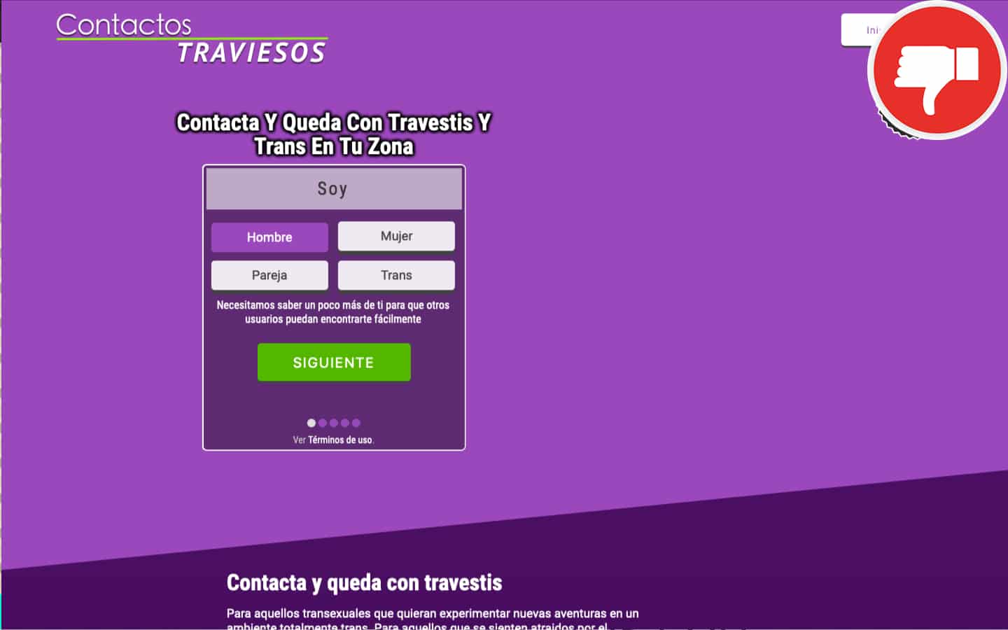 ContactosTraviesos.com Estafa