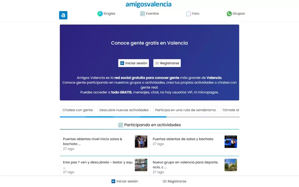 AmigosValencia.com landing