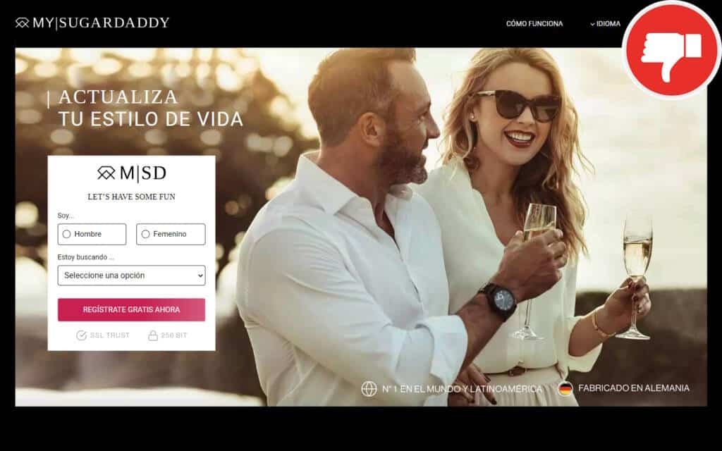 Reseña MySugarDaddy.cl Estafa