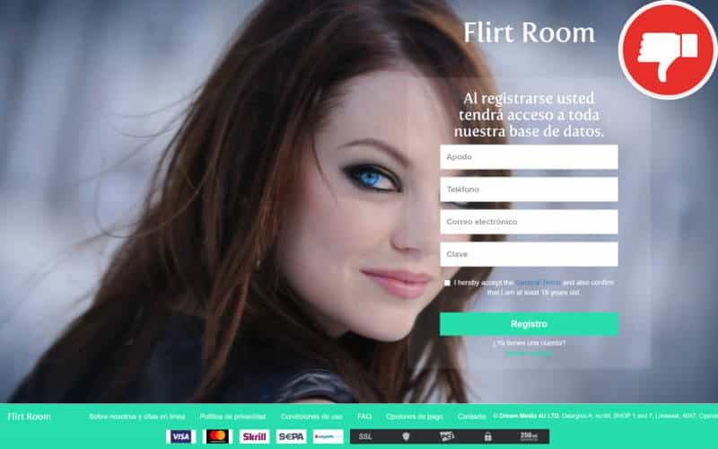 Reseña Flirt-Room.com Estafa
