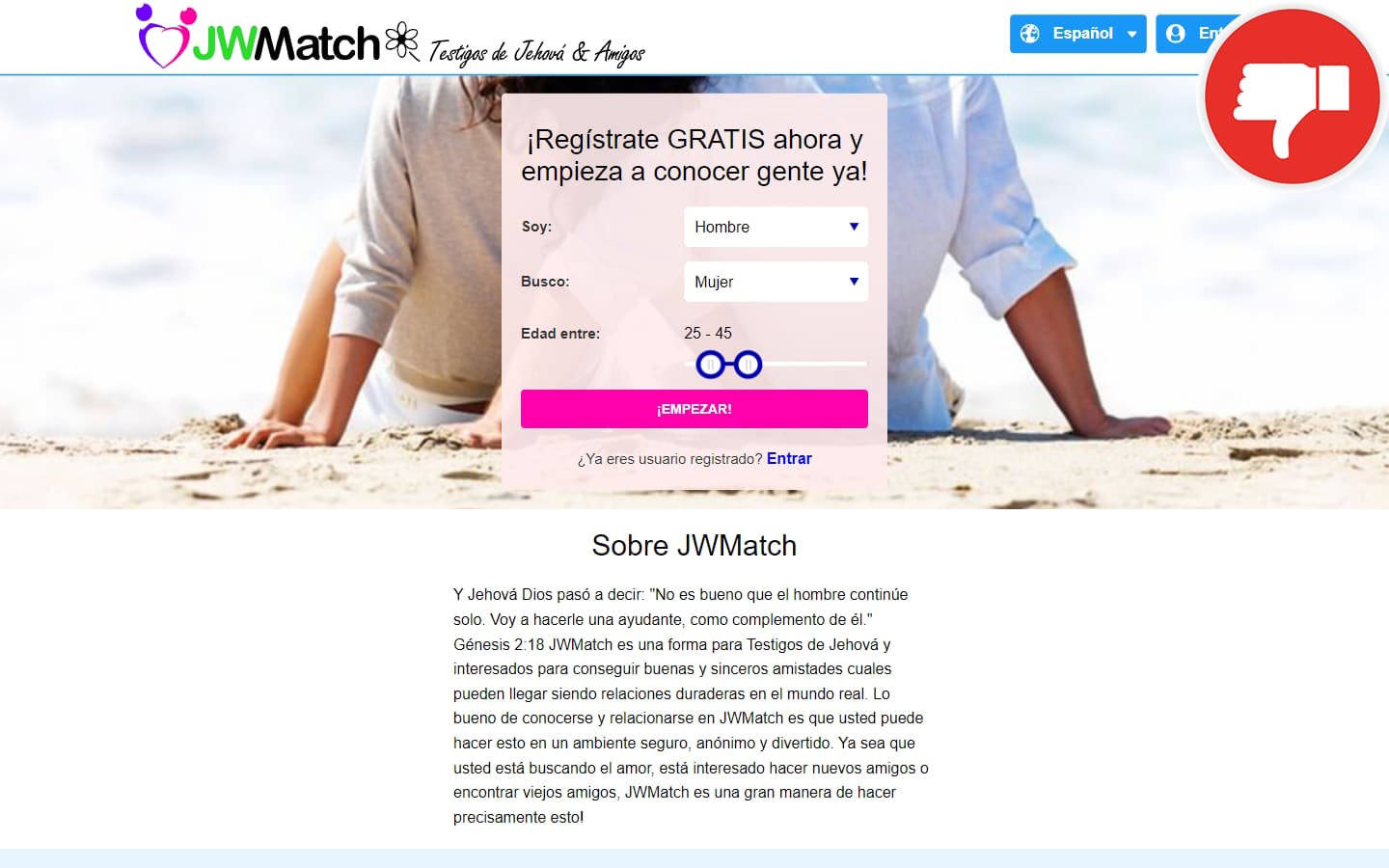 Reseña JWMatch.com Estafa