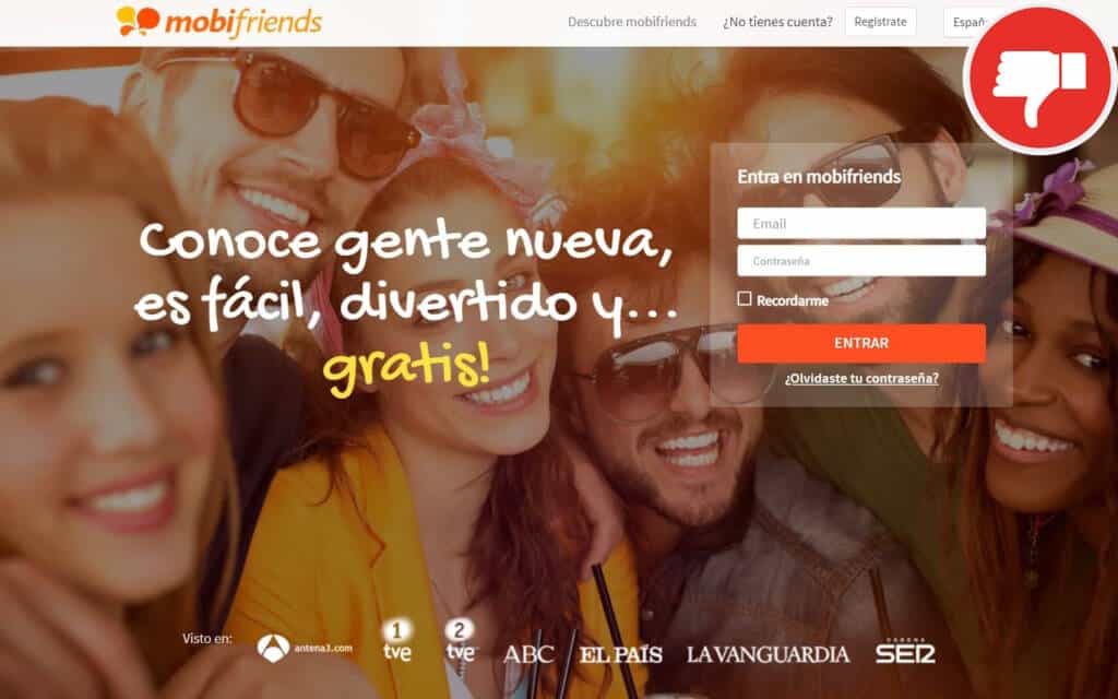 Reseña MobiFriends.es Estafa
